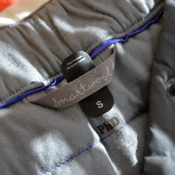 Smartwool Smartloft PHD Merino Wool Grey Puffer Mini Skirt Sz S - Picture 4 of 9